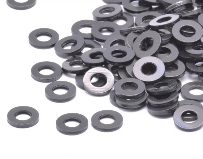 3/8" ID X 1" X 1/8" Kalınlıklı Siyah Kauçuk Flat Washers Çeşitli Paket Boyutları 1