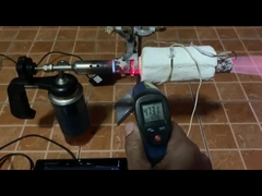 Aerojel Yalıtım Battaniyesi testi yüksek sıcaklıkta.